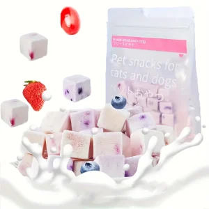 2-Pack(2 x 100g/3.53oz) Fruit Yogurt Cubes Pet Treats